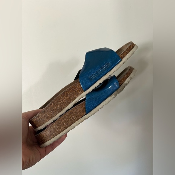 irkenstock size 40 Size 9.5-10 blue glitter single strap - Picture 3 of 8